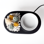 Top view of Bottle Brush Tree Wax Warmer showing 36‑inch cord with roller switch