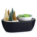 Side view of Bottle Brush Tree Wax Warmer showing 36‑inch cord with roller switch